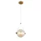 ELMARK 955SPLENDOR630BC SPLENDOR LED PENDANT 6W 3000K, BRASS+COGNAC GLASS