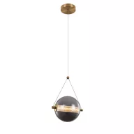   ELMARK 955SPLENDOR630BSG SPLENDOR LED PENDANT 6W 3000K, BRASS+SMOKY GREY