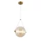 ELMARK 955SPLENDOR930BC SPLENDOR LED PENDANT 9W 3000K, BRASS+COGNAC GLASS