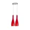ELMARK 956602R 6602 AURA FÜGGŐ 2XE27 PIROS