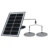 ELMARK 98SOL318 SOLAR LED PENDANT LIGHTS 2X5W IP65, BLACK
