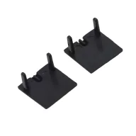   ELMARK 99ACC28ECCRBL EL-28ECCR END CAP FOR PROFILE EL-28CR BLACK, SET