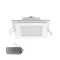 ELMARK 99LED645E LED PANEL ÜVEG SZÖGLETES 18W 2700K+INVERTERREL