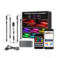   ELMARK 99LED985S BLUETOOTH SMART RGB LED STRIP LIGHT WITH MUSIC CONTROL, SET
