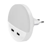 ELMARK 99USB2 LED ÉJSZAKAI LÁMPA 2xUSB-VEL 0.5W 3000K