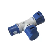 ELMARK EC690702 EC690 ADAPTOR 1 PLUG/2SOCKETS 2P+E 16A IP44