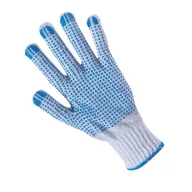ELMARK M081001 KNITTED WORK GLOVES PLOVER WHITE/BLUE
